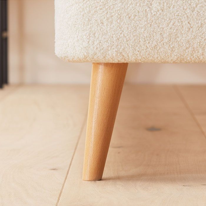 Evana Upholstered Bedframe leg