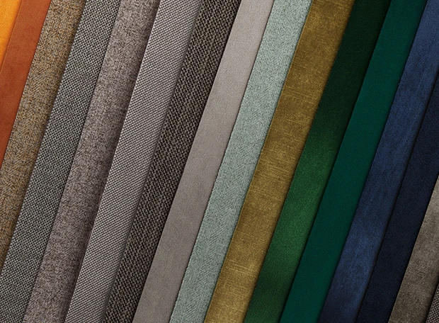 Collection of four fabric swatches