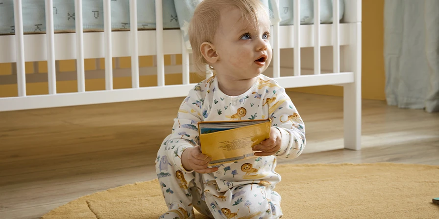 Baby in nursery