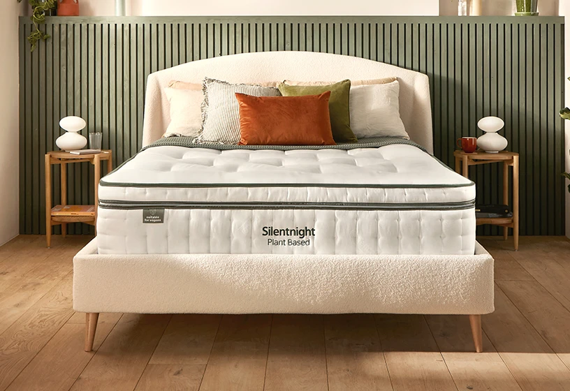 Plant based mattress on evana bed frame
