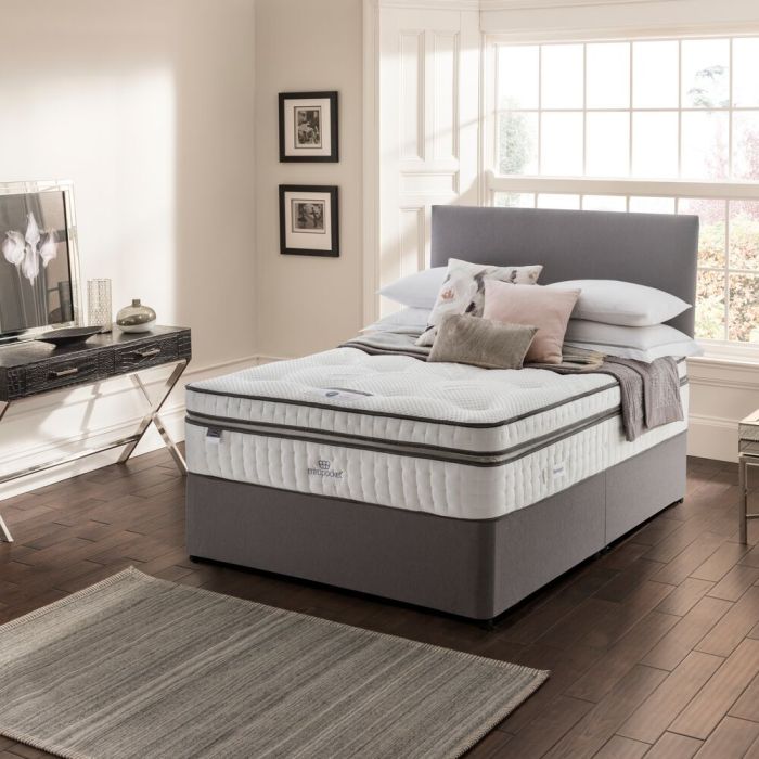 Silentnight Mirapocket 2000 Deluxe Box Top Mattress on divan