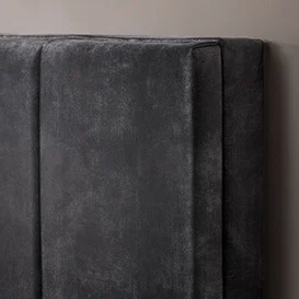 Corner of Grey headboard 