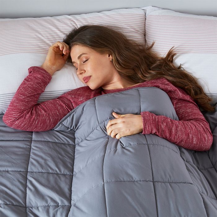 weighted blanket close up