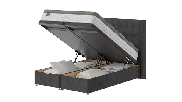 Full ottoman divan storage bed