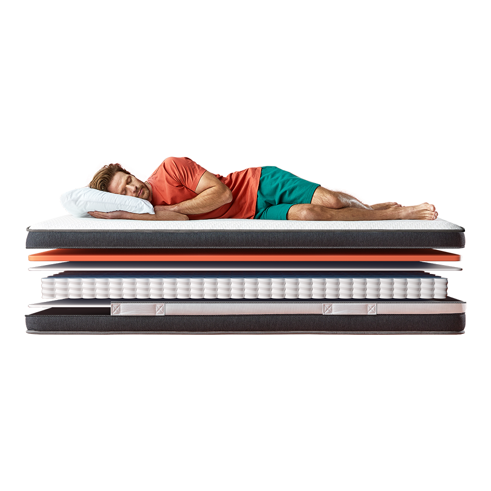 JustSleep Snug mattress exploded view